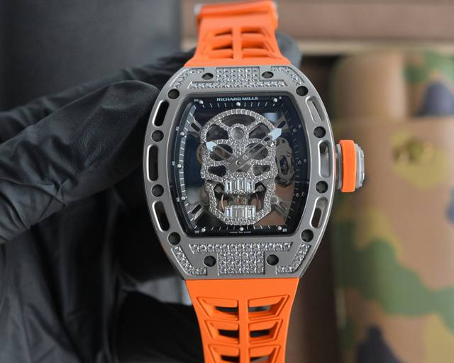 The latest upgraded version of the Richard Mille RM052 series skull watch featu The latest upgraded version of the Richard Mille RM052 series skull watch featu