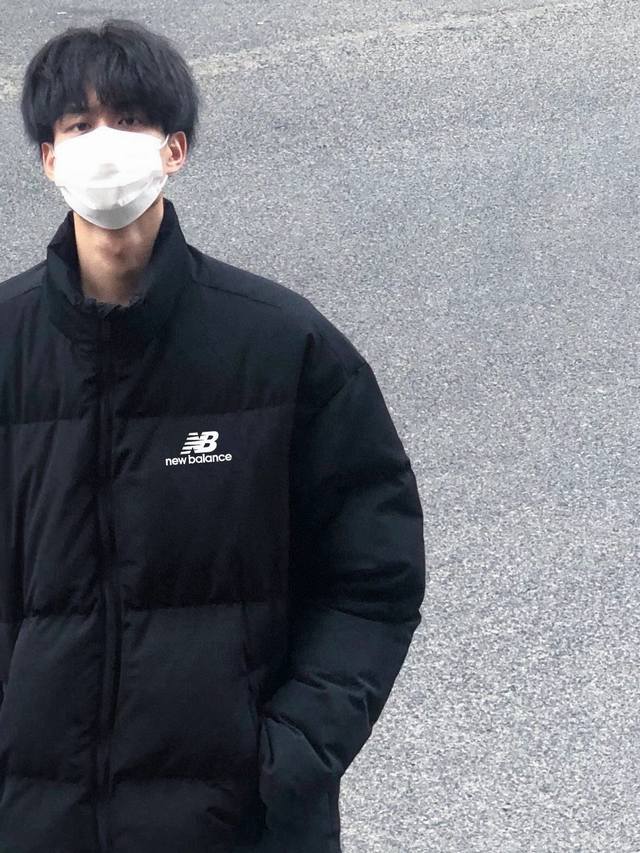 New Balance New Loose Down Cotton Jacket with Stand Collar DDD High-quality down
