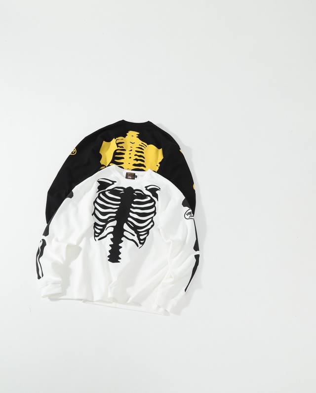 Vanson Bone Waffle Long Sleeve DDD Custom-knitted 360G heavyweight waffle fabric