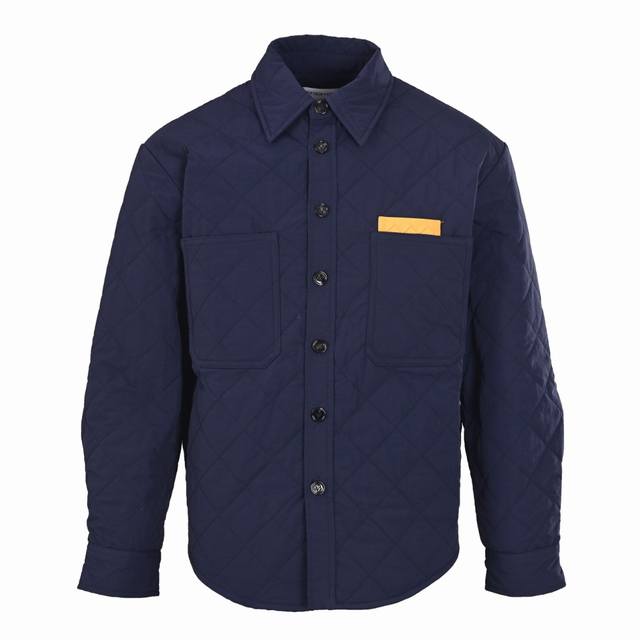 Bottega Veneta Woven Leather Pocket Lapel Single-Breasted Quilted Jacket (Origi