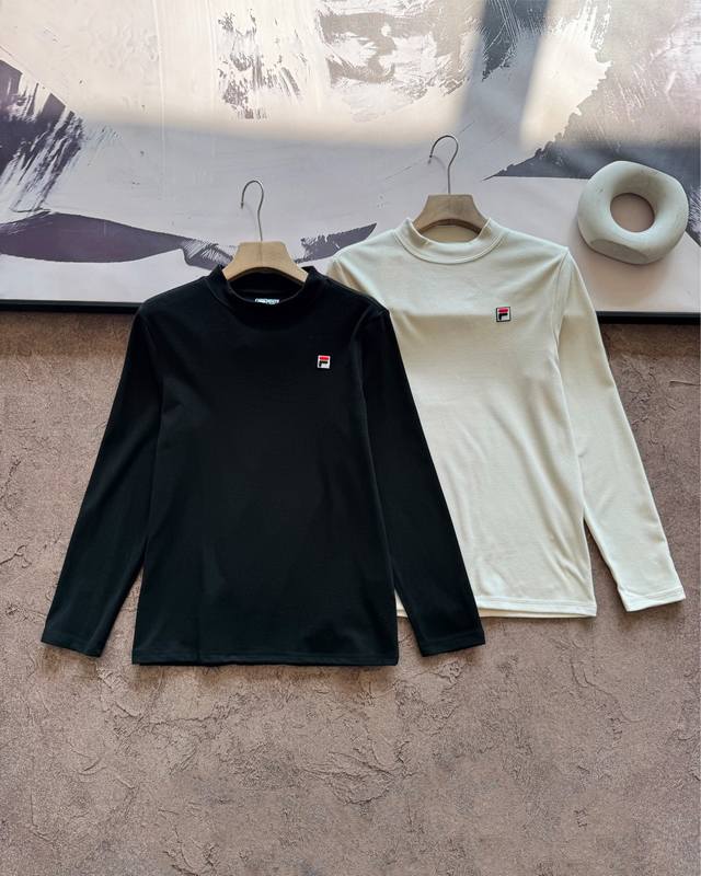 New Arrival! Fila Unisex Thin Fleece Long-Sleeve T-Shirt, Spring/Autumn/Winter