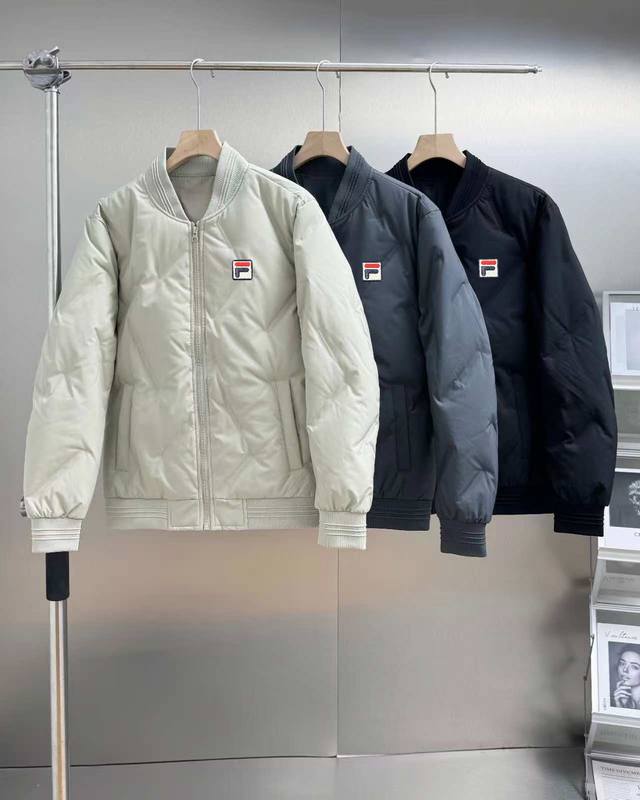 Fila Baseball Collar Urban High-Weight 90% Down Jacket DDD When the urban man's