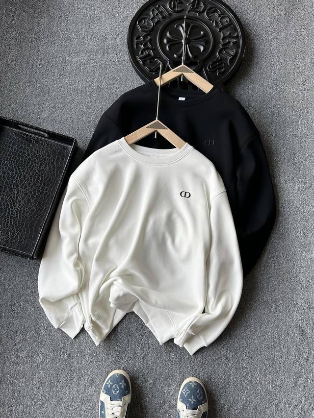 Top-tier ultra-soft fleece-lined sweatshirt! DDD Popular bestseller! Dior CD sty