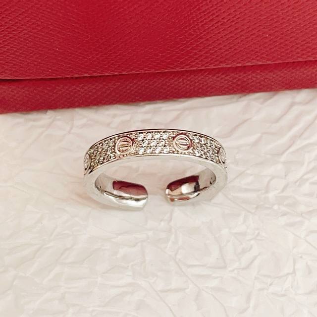 Size: Narrow version, size 8 DDD Cartie*Cartier's latest silver diamond-set ring
