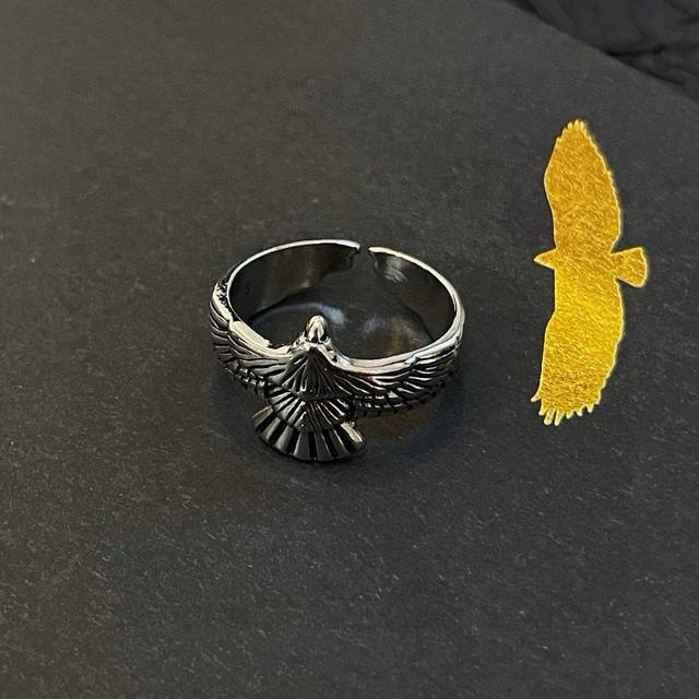 新品上架 Goro’S高桥吾郎老鹰开口戒指，顶级版本 认准独家拍摄 主攻高端市场 绝对区别普通版本！图片产品细节与Zp一致！原版制作工艺 精工品质 纯手工打造