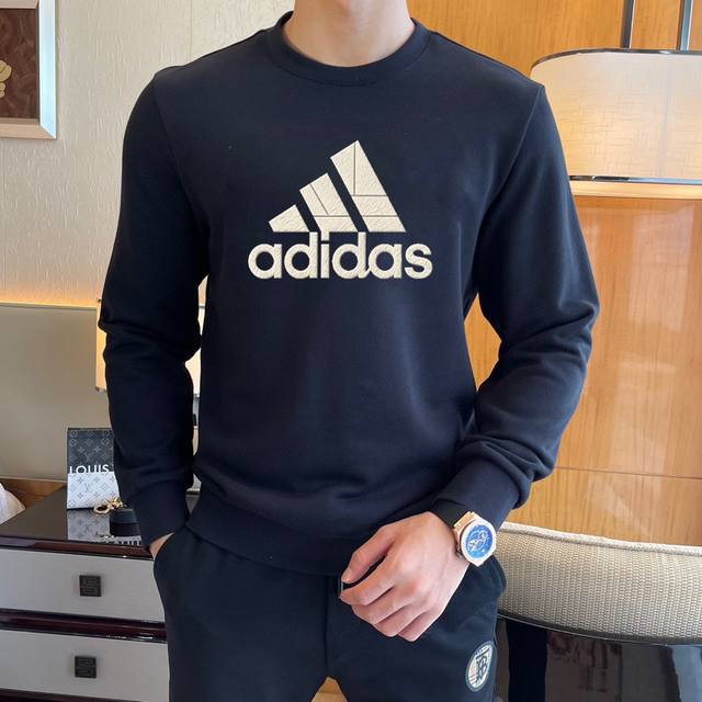 Post-New Year Brand: Adidas 2025 Autumn/Winter Newest Long-Sleeved Crew Neck Swe