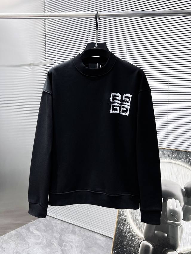 年后售后 纪梵希 Givenchy 2025Ss早秋新款 长袖 圆领 卫衣，高端版本！专柜定制面料 透气舒适度高，细节无可挑剔，品牌元素设计理念，体现高品质。手