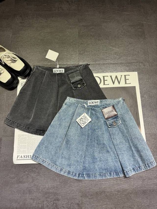Pp Loew*26Ss Women's Denim Mini Skirt is now available! The skirt and pants are