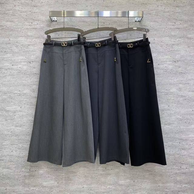 Va 2026 Sp Premium quality trousers, made of premium Tr suit fabric, wide-leg mi