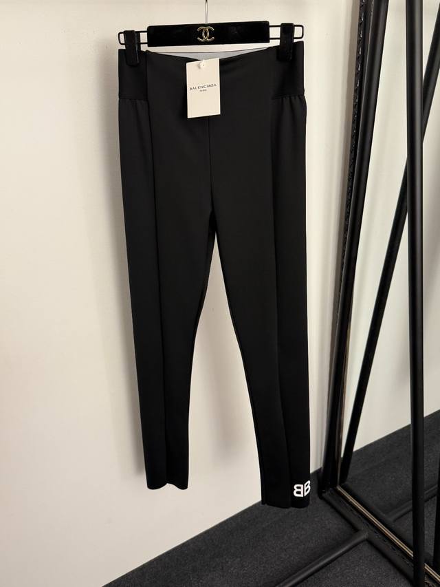 Style No. 20260474 Balenciag* New Bb Letter Print Elastic Slim Fit High Waist H