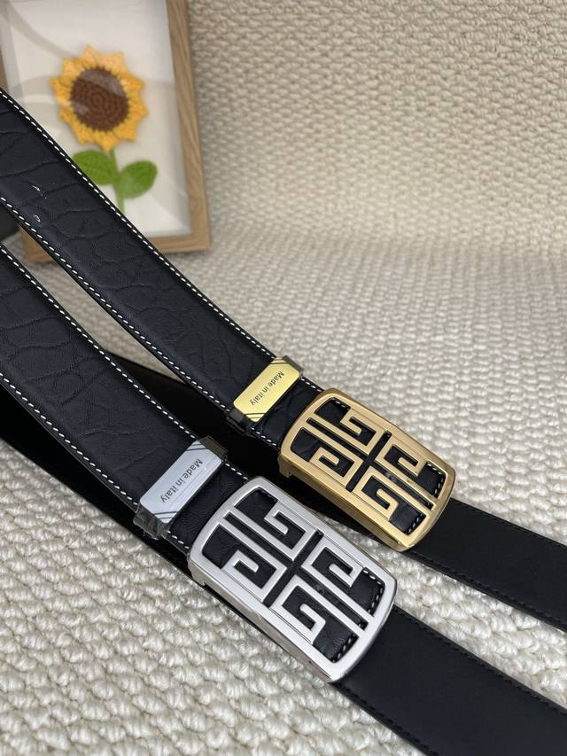 Product Name: Givenchy Belt (Original Order) Material: 100% Top-Grain Cowhide B