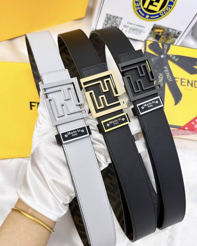 Belt: Fendi. Top-grade original replica. Belt: 100% top-grain cowhide, guarante