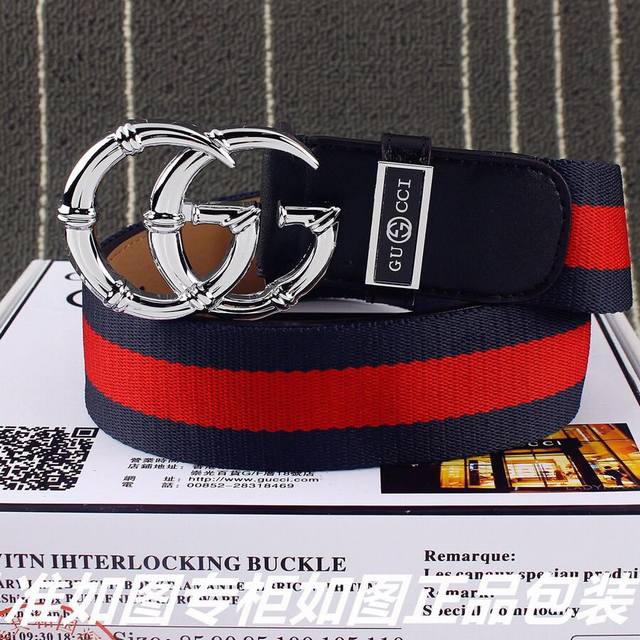 品名：古奇.Gu Cci原单 DDD 型号：认准如图专柜包装，赠送打孔器 DDD 材料：百分百头层牛皮，保证真皮。24K纯钢扣红绿布系列专柜同等质量， 送人自用
