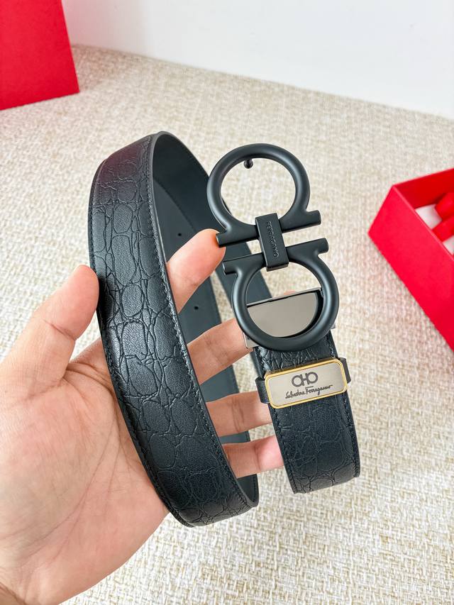 Product Name: Ferragamo Belt - Original Single Belt Model: Hook, Classic Buckle