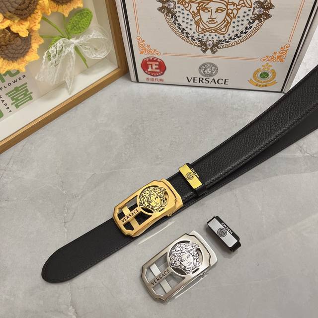 Product Name: Versace Automatic Leather Belt Material: 100% Top Layer Cowhide L Product Name: Versace Automatic Leather Belt Material: 100% Top Layer Cowhide L