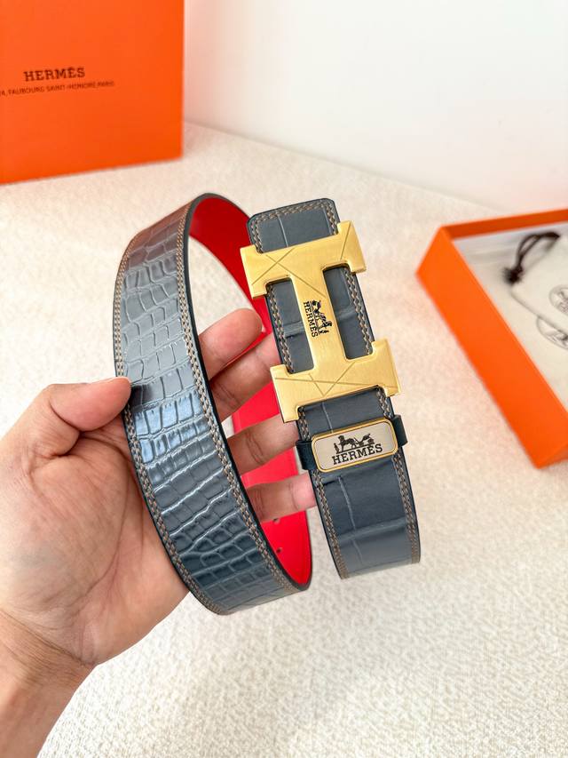 Product Name: Hermes Belt (Original) Model: Hook buckle, classic pure steel buc