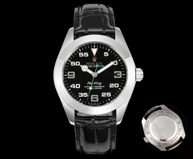 超高性价比新品空霸腕表， DDD 年度劳力士最新款空中霸王型，40Mm、唯一一款“劳力士原色” 绿色指针，绿色Logo表盘！立体数字刻度，空中霸王型向 年代的航