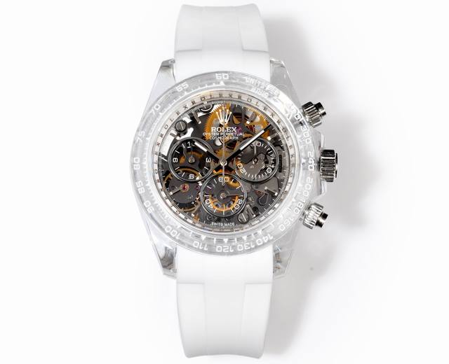 Tw Factory Rolex宇宙计时迪通拿系列定制版，腕表不仅佩戴轻便，外表坚硬。且每一只腕表都拥有独一无二的材质。 表壳 腕表尺寸40X12.4吻合原装。