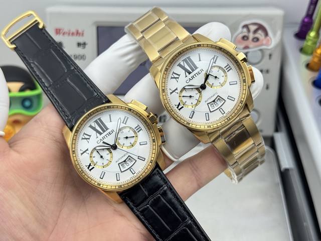 Leather Strap - Steel Strap 2340 DDD Gaw Original Cartier N9 Calibrebo series o