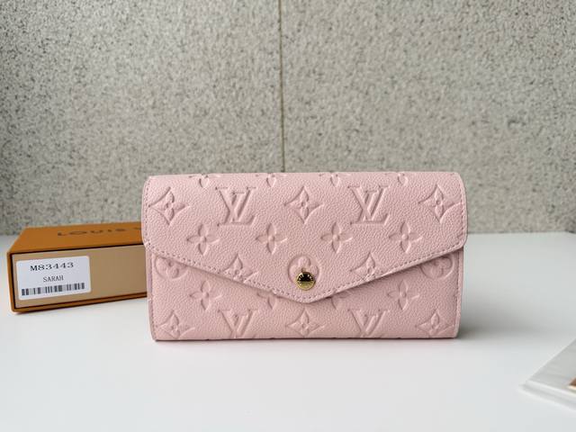 Authentic DDD Top-Tier Original M83443 Nude Pink Sarah Wallet. This wallet feat