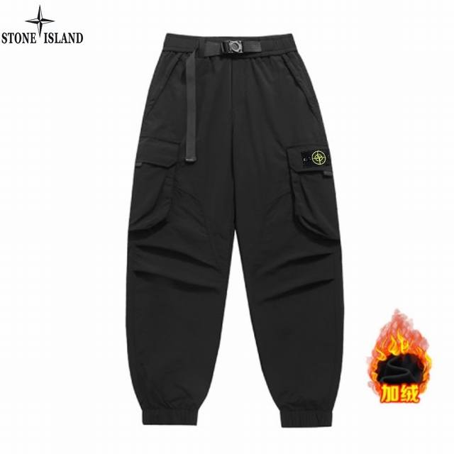 Stone Island Winter New Arrival, Men's High-Quality Stylish Versatile Fleece-Lin