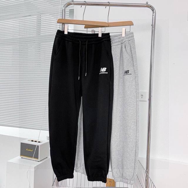 New Balance basic fleece-lined thickened export original style casual sports rib