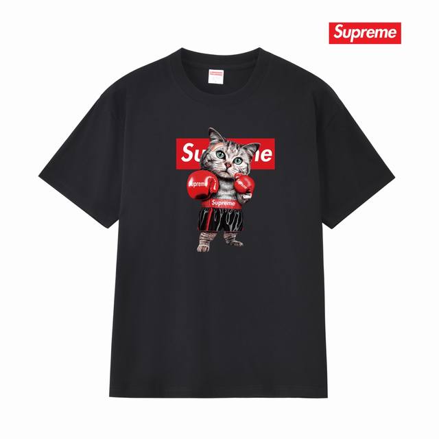 s219 Su Brand New Japanese Style Boxer Cat Couple T-Shirt Men's Short Sleeve Sum