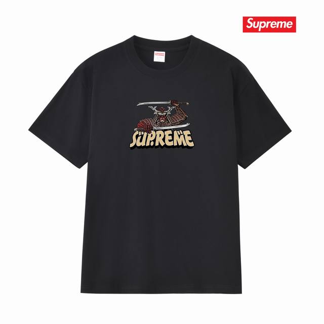 s218 High-quality Su armor Japanese samurai anime font short-sleeved T-shirt, pu