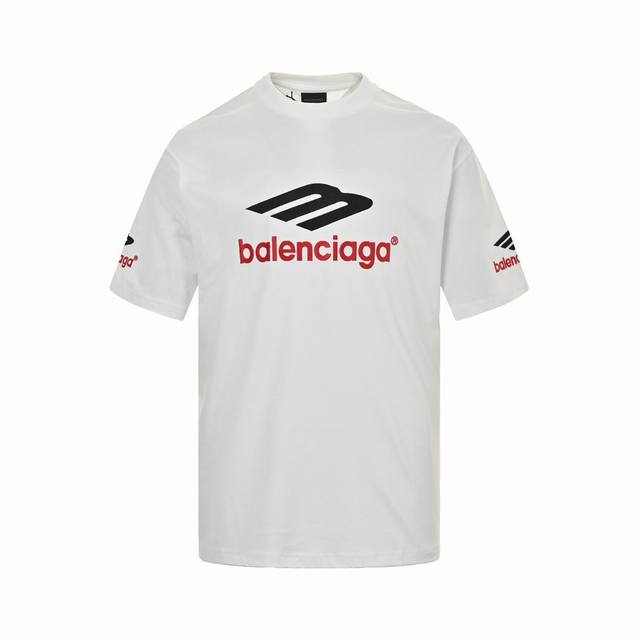 Balenciaga 巴黎世家 23Ss 3M刺绣字母水洗短袖 原版￥p10,700购入开发、精纺透气棉质面料对色定染 采用特定重磅16S精棉平纹针织面料，23