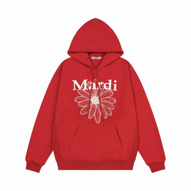 Z23 Mardi Mercredi Daisy Letter Print Crew Neck Loose Pullover Long Sleeve Sweat