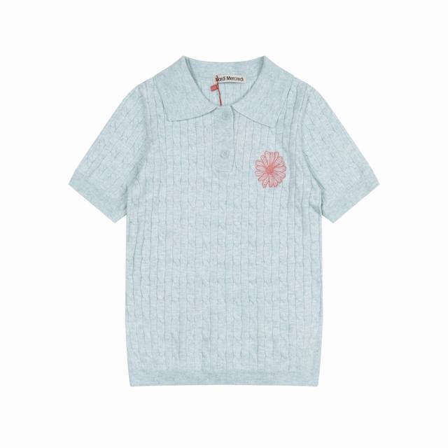 L30 Mardi Mercredi 25Ss Spring/Summer Daisy Embroidered Cable Knit Sweater for W