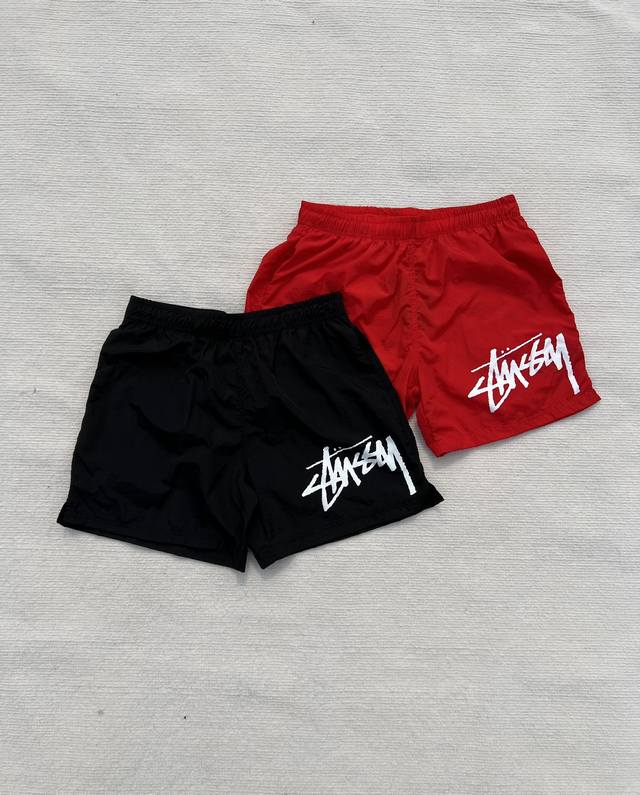 w901# Stussy X Nike Collaboration Series Logo Letter Mid-Rise Athletic Shorts, U