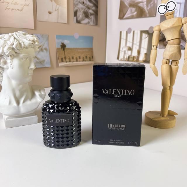 High-end quality 120 Valentino Uomo Born In Roma Rockstud Noir, 50ml Brand: Vale