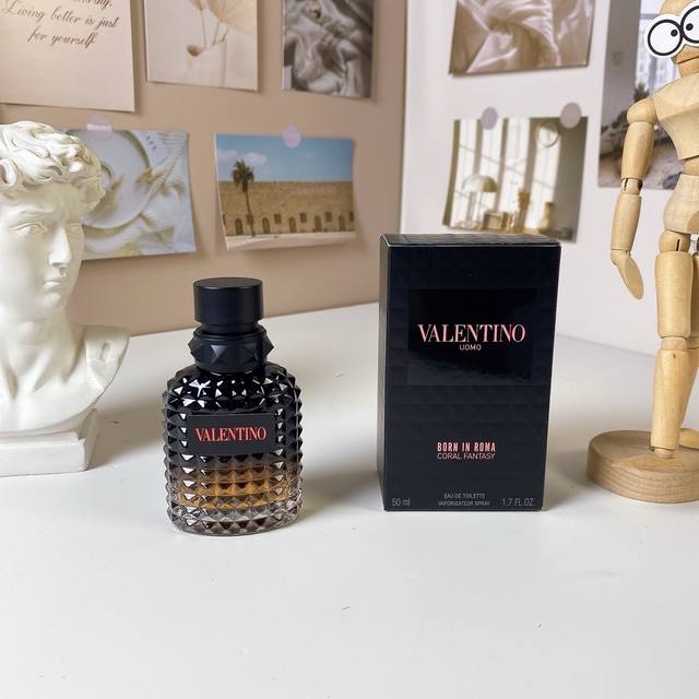 High-end quality 120 Valentino Uomo Born In Roma Coral Fantasy, Men's Fragrance