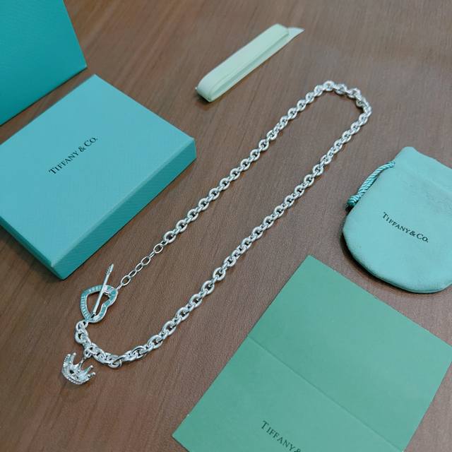 Tiffany & Co. necklace, exquisite silver version, celebrity style, vintage distr