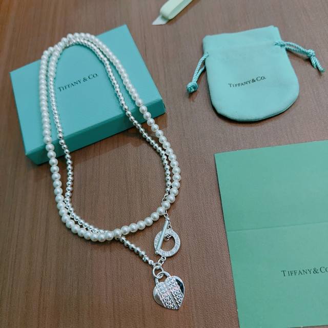 Tiffany & Co. necklace, exquisite silver version, celebrity style, vintage distr