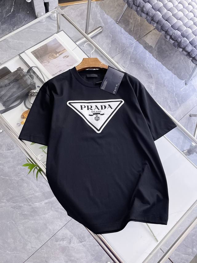 Prada 2026 Spring/Summer New Arrival - Latest Short-Sleeve Crew Neck T-Shirt fro