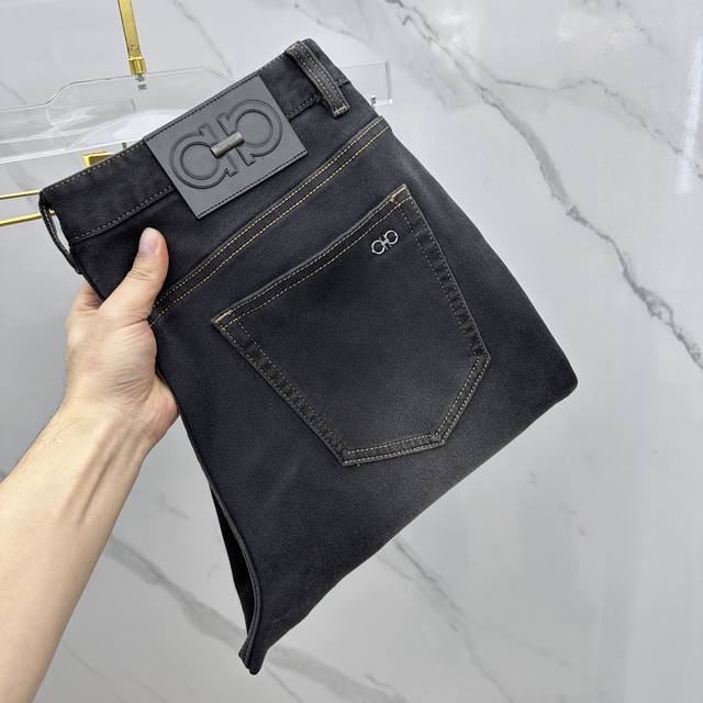 Ferragamo* High-end custom-made 2025 Fall/Winter latest denim jeans, available i