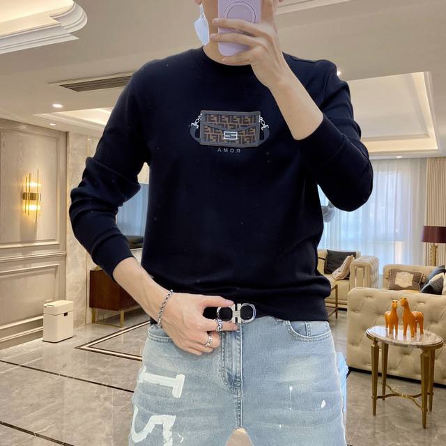 Fendi 2026 Spring/Summer New Gw Synchronized Sweatshirt/T-Shirt! Continuing the