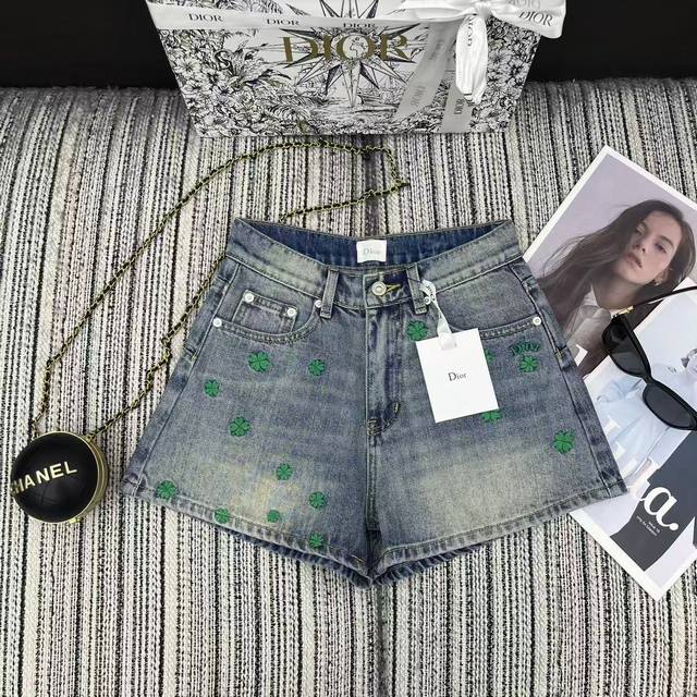 Highly recommend the new Dio* embroidered floral denim shorts, sizes S and M, fr