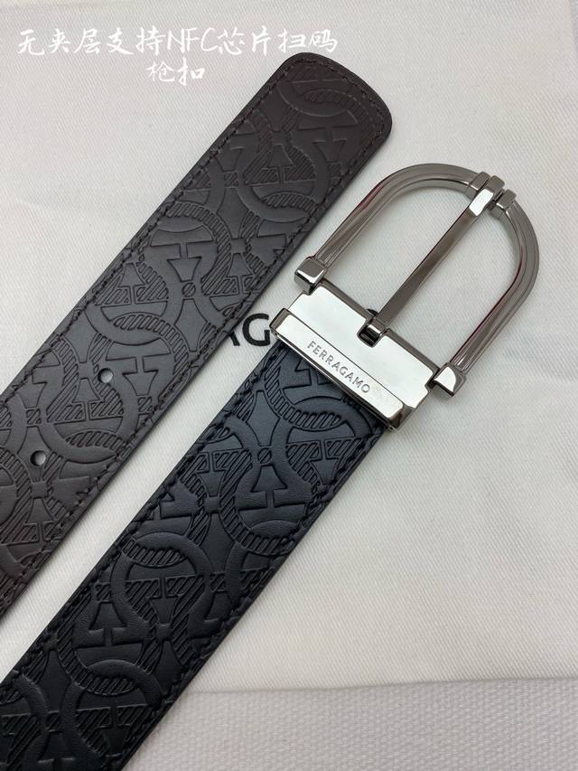 Ferragamo菲拉格慕 Nfc芯片扫码款 正品尺寸3.5Cm意大利原厂皮