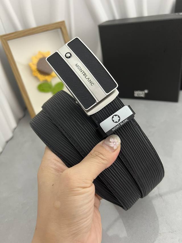 Product Name: Montblanc Automatic Leather Belt Material: 100% Top Layer Cowhide