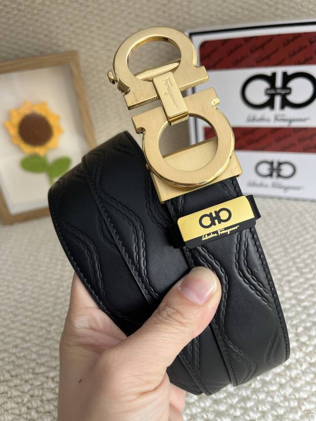 Product Name: Ferragamo Automatic Belt Material: Original cowhide belt, 100% top