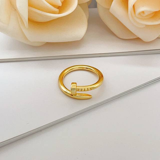 Sizes: 6, 7, 8 Cartie* Latest gold nail ring, made of the same batch of brass as