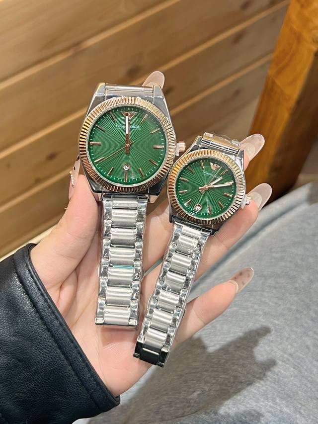 Armani Couple Watch. New Hot Arrival: Classic Three-Hand Quartz Watch. Sizes: Me