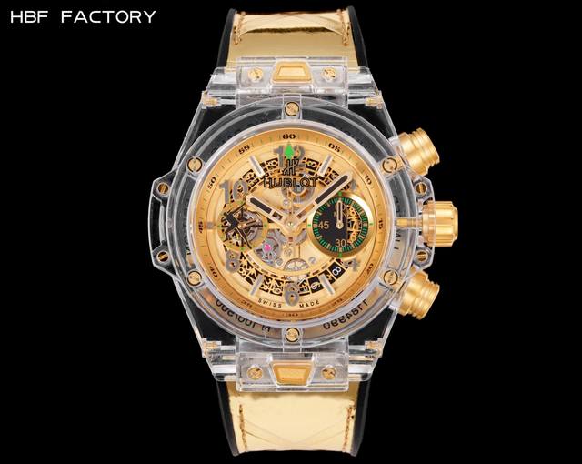 光壳 ,钻壳 Hbf Factory 恒宝Hublot 宇舶表年度最佳复刻作品 宇舶Big Bang系列411.Jx.4802.Rt“全透明腕表” 精彩细节 1 光壳 ,钻壳 Hbf Factory 恒宝Hublot 宇舶表年度最佳复刻作品 宇舶Big Bang系列411.Jx.4802.Rt“全透明腕表” 精彩细节 1