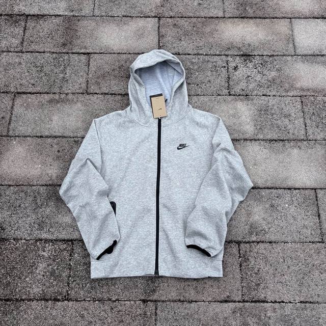 10504# Regular style high-quality Nike jacket, solid color, double zipper, hoode