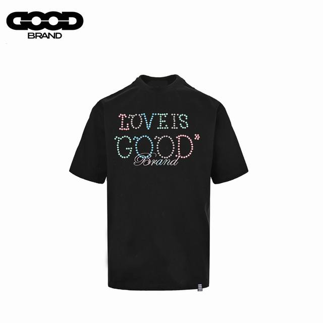 Goodbrand 2025Ss Love Is Good Limited Edition Macaron Colored Pearl Slogan Fashi