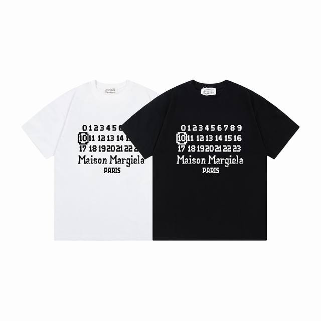 W738# Maison Margiela 25Ss Mosaic Print Logot T-Shirt Short Sleeve New Spring/Su
