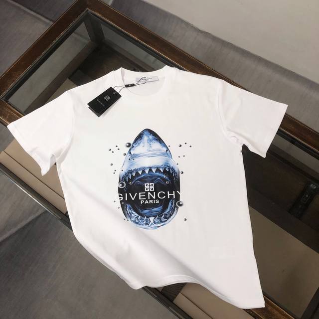 Givenchy 26Ss Summer New Crew Neck Short Sleeve T-Shirt! Made of 270g heavyweigh